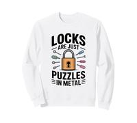 Les serrures ne sont Que des Puzzles en métal Amusant pour Crocheter des serrures Sweatshirt