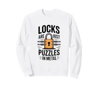 Les serrures ne sont Que des Puzzles en métal Amusant pour Crocheter des serrures Sweatshirt
