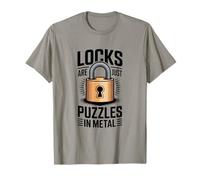 Les serrures ne sont Que des Puzzles en métal Amusant pour Crocheter des serrures T-Shirt