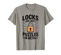 Les serrures ne sont Que des Puzzles en métal Amusant pour Crocheter des serrures T-Shirt