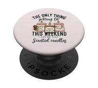 Les seules Choses Qui s'illuminent sont Mes Bougies d'automne PopSockets PopGrip Adhésif