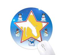 les silhouettes des prairies repas bonhomme de neige, tapis de souris série star mat