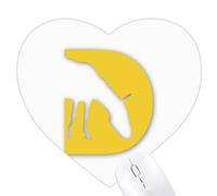 les silhouettes des prairies repas Jeux de tapis de souris en forme de coeur