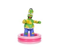 Figurine de Collection The Simpsons Furious Homer de 12,7 cm de qualité supérieure par JAKKS Pacific, Comprend des Accessoires et Une clôture cassable, Action Bras brisé entièrement articulé