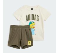 Ensembles enfant filles adidas The Simpsons Tee Set Kids Marron 2 / 3 ans