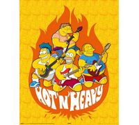 Les Simpsons - Chauds et lourds - Comic Film Movie Kino Mini Poster Druck