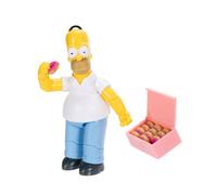 Les Simpsons Collection - Homer Simpson 12.7cm Collectible Action Figure - Entièrement articulée avec Donut et Donut Box Accessory - Collector's Display Packaging - Ages 3+ - SKU123456