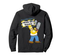 Les Simpsons Homer Graphic Man Work Handyman Humour Avertissement Sweat à Capuche