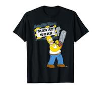 Les Simpsons Homer Graphic Man Work Handyman Humour Avertissement T-Shirt