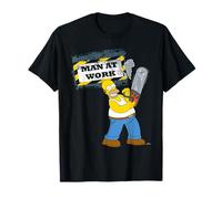 Les Simpsons Homer Graphic Man Work Handyman Humour Avertissement T-Shirt