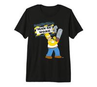 Les Simpsons Homer Graphic Man Work Handyman Humour Avertissement T-Shirt Haut de Gamme