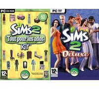 Les sims 2 + nuits de folies - disque additionnel + tout pour les ados - kit*