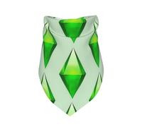 Les Sims Plumbob,Bavoir écharpe Triangulaire à Capuche réglable pour Animaux de Compagnie, Capuche Lavable adaptée aux Chiens et Chats de Petite, Moyenne et Grande Taille