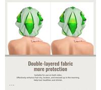 Les Sims Plumbob,Bonnet de nuit en satin réglable en soie pour adulte, bonnet de nuit élastique pour femme