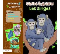 Erika Di Giglio – Les singes – Cartes à gratter (4 cartes, 1 stylet) – Piccolia