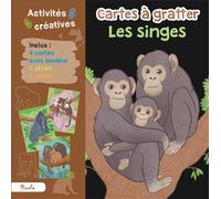 Erika Di Giglio – Les singes – Cartes à gratter (4 cartes, 1 stylet) – Piccolia