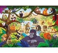 Les singes - 48 pieces - Gabriele Cortina - Piccolia - Jeux livres objets