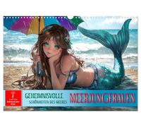 Les sirènes - beautés mystérieuses de la mer, Version française (Calendrier mural 2026 DIN A3 portrait), Calendrier CALVENDO mensuel