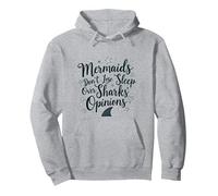 Les sirènes ne Perdent Pas Le Sommeil sur Les Opinions des Requins Sweat à Capuche, Unisexe pour Adultes, Gris Chiné, XL