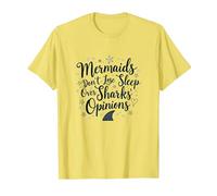 Les sirènes ne Perdent Pas Le Sommeil sur Les Opinions des Requins T-Shirt, Homme, Citron, XXL
