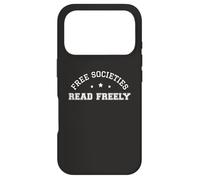 Les sociétés Libres lisent Librement, Bibliophile, Amateur de Livres Kawaii Coque pour iPhone 17 Pro