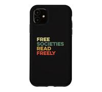 Les sociétés Libres lisent Librement des Livres pour Les Amateurs de Livres Coque pour iPhone 11
