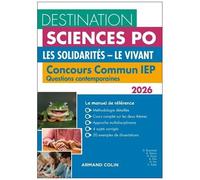 Les Solidarités - Le Vivant - Concours Commun Iep - Questions Contemporaines