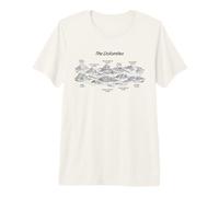 Les Sommets Les Plus reconnaissables des Dolomites T-Shirt Haut de Gamme