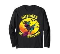 Les sorcières Be Broomin sont drôles pour Halloween Manche Longue