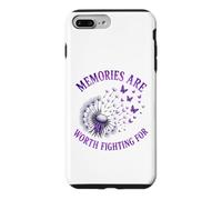 Les Souvenirs Valent la Peine de se Battre pour la Sensibilisation à la maladie d'Alzheimer Coque pour iPhone 7 Plus/8 Plus