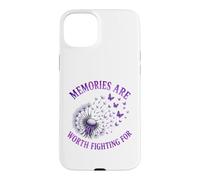 Les Souvenirs Valent la Peine de se Battre pour la Sensibilisation à la maladie d'Alzheimer Coque pour iPhone 15 Plus