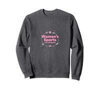 Les Sports féminins ne sont Que des Sports : Message sur l'égalité Sweatshirt, Unisexe pour Adultes, Chiné Foncé, L