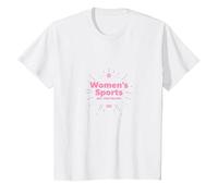 Les Sports féminins ne sont Que des Sports : Message sur l'égalité T-Shirt, Enfant, Blanc, 10 Ans