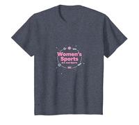 Les Sports féminins ne sont Que des Sports : Message sur l'égalité T-Shirt, Enfant, Bleu Chiné, 4 Ans