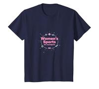 Les Sports féminins ne sont Que des Sports : Message sur l'égalité T-Shirt, Enfant, Bleu Marine, 10 Ans