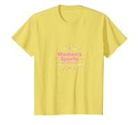 Les Sports féminins ne sont Que des Sports : Message sur l'égalité T-Shirt, Enfant, Citron, 10 Ans
