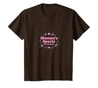 Les Sports féminins ne sont Que des Sports : Message sur l'égalité T-Shirt, Enfant, Marron, 6 Ans