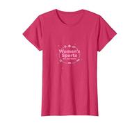 Les Sports féminins ne sont Que des Sports : Message sur l'égalité T-Shirt, Femme, Rouge chiné, XS