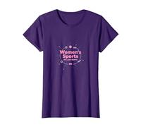 Les Sports féminins ne sont Que des Sports : Message sur l'égalité T-Shirt, Femme, Violet, M