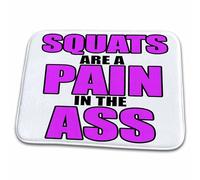 Les Squats sont Une Vraie Plaie, Citations Drôles en Rose Vif Tapis De Douche Anti-Salissures Paillasson Intérieur Antidérapant Welcome Paillassons pour Chambre Cuisine Extérieur 40X60 Cm