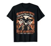 Les squelettes de Cowboy du Jour des Morts - Wild West T-Shirt