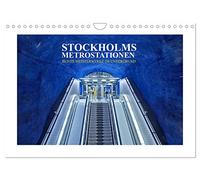 Les stations de métro de Stockholm - des chefs-d'œuvre colorés en sous-sol, Version française (Calendrier mural 2026 DIN A4 portrait), Calendrier CALVENDO mensuel