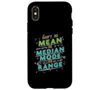Les statistiques de Blague mathématiques ne sont Pas Une Plage de Mode médian Moyenne Coque pour iPhone X/XS