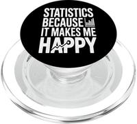 Les statistiques me rendent Heureux Analyste de données drôle PopSockets PopGrip pour MagSafe