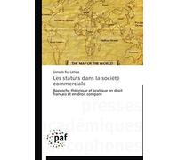 Les Statuts Dans La Société Commerciale