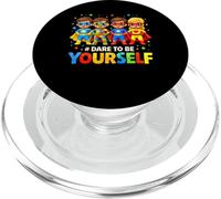 Les Super-héros de l'Autisme osent être Vous-même : Sensibilisation des Enfants et des Jeunes PopSockets PopGrip pour MagSafe