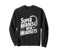 Les Super héros Portent des Casques Funny Gamer pour Les Geeks Sweatshirt