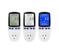 Les surcharges d'ampères de tension d'énergie, affichage 7 modes | Watt Power Meter Plug Accueil Utilisation électrique Moniteur Consommation(American plug,No backlight)