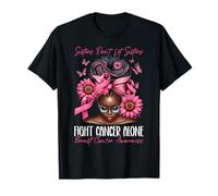Les sœurs ne laissent pas les sœurs combattre le cancer seules | Cancer du sein T-Shirt