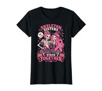 Les sœurs squelettes se tiennent Ensemble pour Lutter Contre Le Cancer du Sein T-Shirt